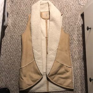 Athleta shearling vest